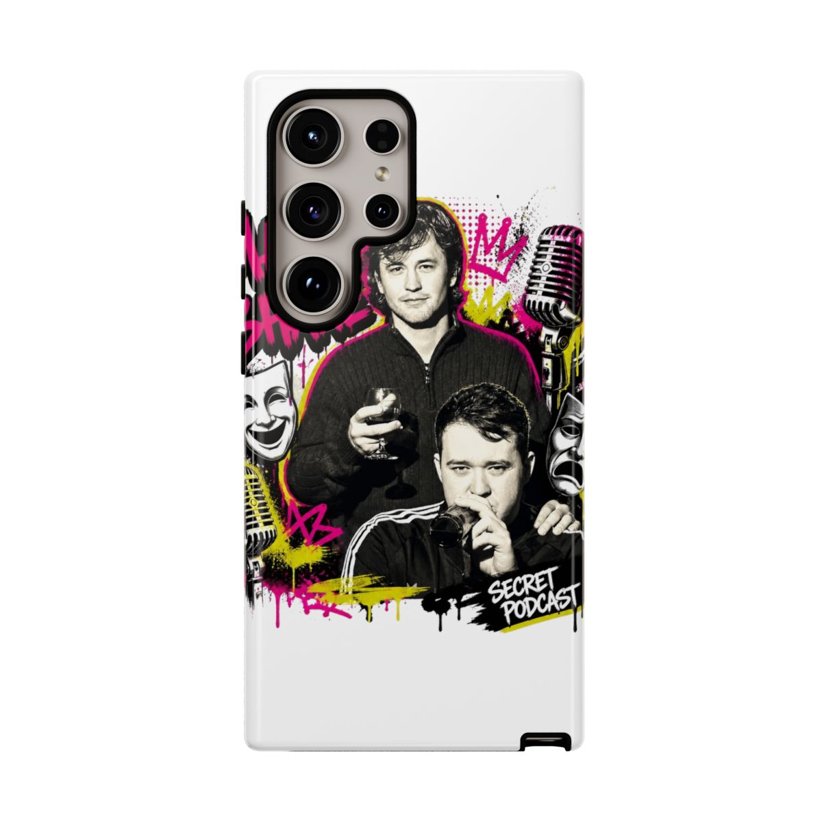 Matt and Shane’s Secret Podcast "MATT & SHANE’ in bold graffiti-style font at top left. " Phone Case